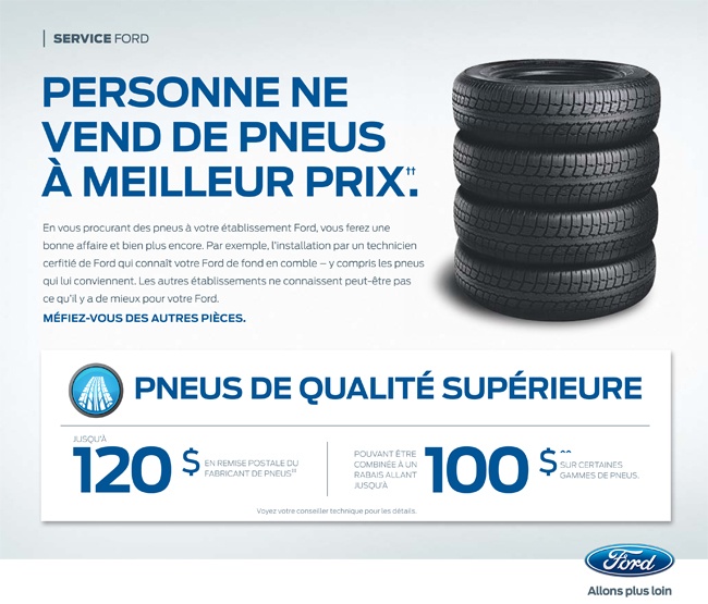 Promotions Montmorency Ford