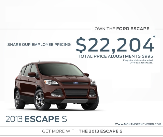 2013 Ford Escape S, Ford dealer in Brossard